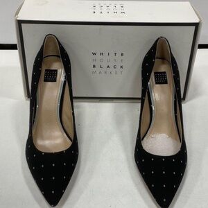 NIB White House Black Market Black Polka Dot Women's Shoes